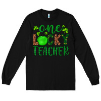 Black one lucky teacher Long Sleeve Tee - Artiststas