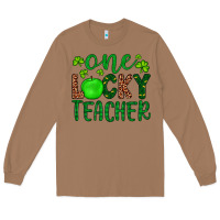 Toasted Coconut one lucky teacher Long Sleeve Tee - Artiststas
