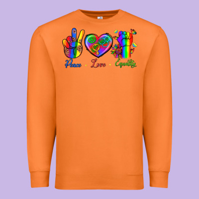 Peace Love Equality Premium Sweatshirt Designed By Bundleandbundleshop