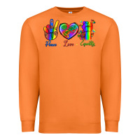 Carrot Peace Love Equality Premium Sweatshirt - BundleAndBundleShop