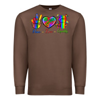 Chestnut Peace Love Equality Premium Sweatshirt - BundleAndBundleShop