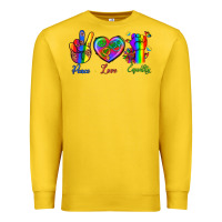 Lemon Peace Love Equality Premium Sweatshirt - BundleAndBundleShop