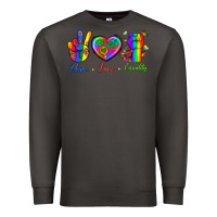 Smoke Peace Love Equality Premium Sweatshirt - BundleAndBundleShop