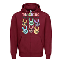 Burgundy teahing my favorite peeps malia Zipper Hoodie - MaliasSmallBusiness