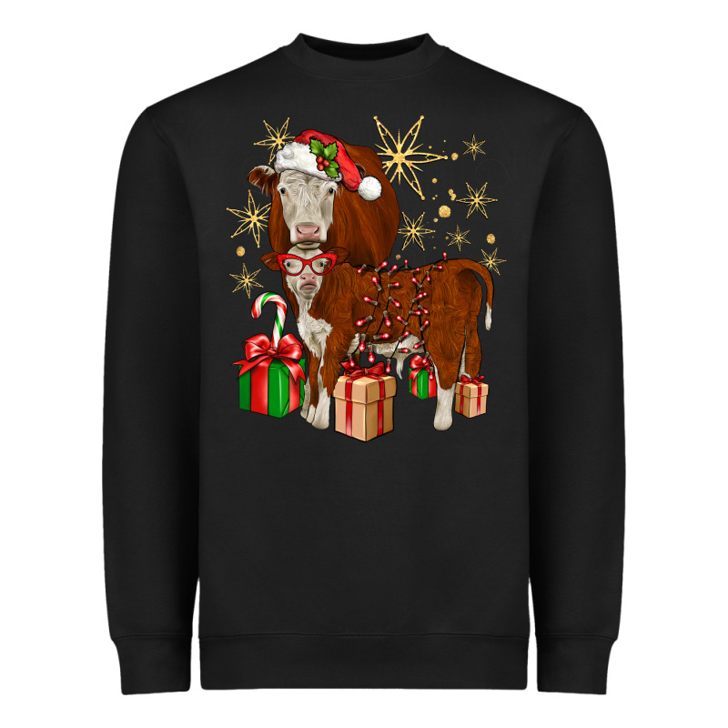 Christmas Hereford Heavyweight Sweatshirt by JahusDesignShop | Teevron