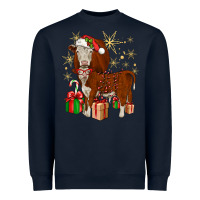 Navy christmas hereford Heavyweight Sweatshirt - JahusDesignShop