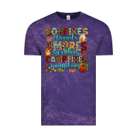 Cloud Purple bonfires flannels smores Vintage Tee - AdoDesignShop