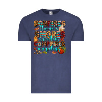 Vintage Denim bonfires flannels smores Vintage Tee - AdoDesignShop