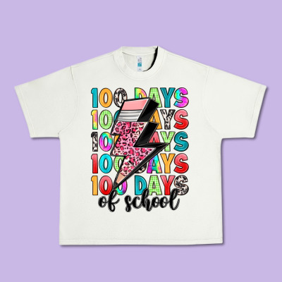 100 Days Of School Urban Heavy Tee Designed By Artiststas