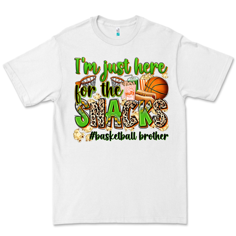 Im Just Here For The Snacks Basketball Brother Premium Tee by Zillion Design Studio | Teevron