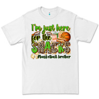White im just here for the snacks basketball brother Premium Tee - Zillion Design Studio