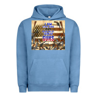 Pigment Pebble Blue no one will be taking my guns Urban Hoodie - TumblerDesignByShophia