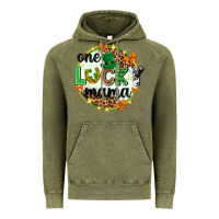 Vintage Olive One lucky mama  St. Patricks Day Vintage Hoodie - Neo Western