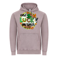 Vintage Zinc One lucky mama  St. Patricks Day Vintage Hoodie - Neo Western