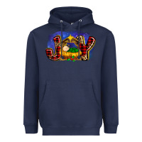 Navy baby jesus joy Heavyweight Hoodie - MaliasSmallBusiness