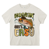 Cream hookin' ain't easy Heavy Core Tee - MaliasSmallBusiness