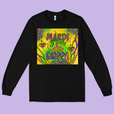Mardi Gras Queen Long Sleeve Tee Designed By Artiststas