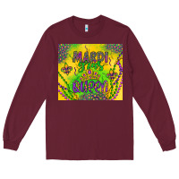 Burgundy mardi gras queen Long Sleeve Tee - Artiststas