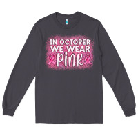 Smoke in october we wear pink leopard glitter Long Sleeve Tee - AdoDesignShop