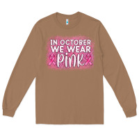 Toasted Coconut in october we wear pink leopard glitter Long Sleeve Tee - AdoDesignShop