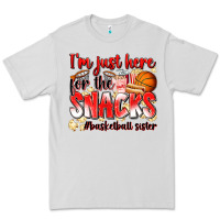 Dove Grey im just here for the snacks basketball sister Premium Tee - Zillion Design Studio