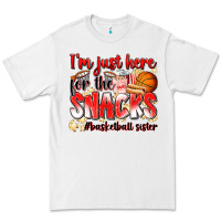White im just here for the snacks basketball sister Premium Tee - Zillion Design Studio