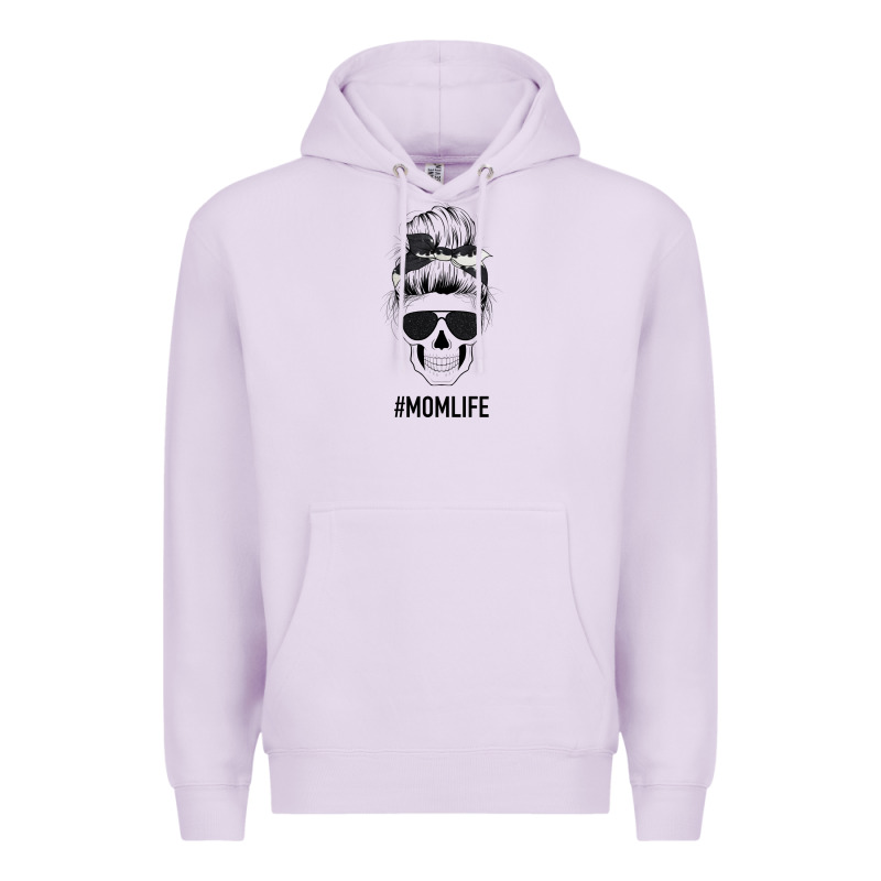 Black Glitter Cowhide Patterned Mom Skull Premium Hoodie by Bettercallsaul | Teevron