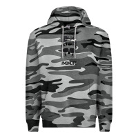 Slate Camo Black Glitter Cowhide Patterned Mom Skull Premium Hoodie - Bettercallsaul