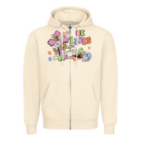 Sandshell he lives with bunnys and eggs Zipper Hoodie - MaliasSmallBusiness