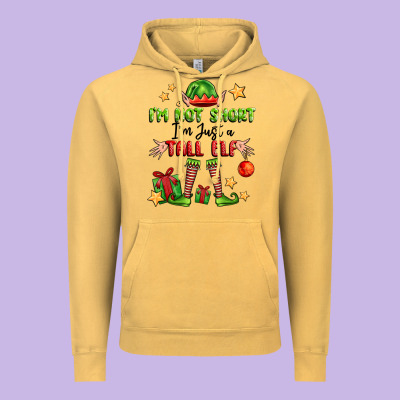 Im Not  Im Just A Tall Elf Vintage Hoodie Designed By Fadigitalartstudio