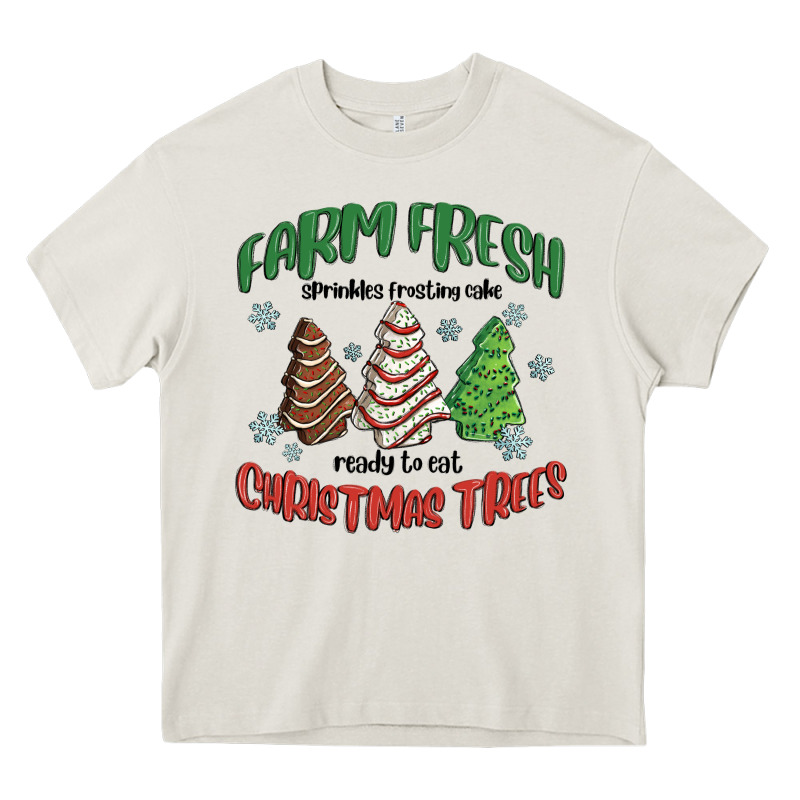 Farm Fresh Christmas Trees Heavy Core Tee by MaliasSmallBusiness | Teevron