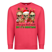 Cardinal When Your Dead Inside But It's Christmas Premium Sweatshirt - BundleAndBundleShop