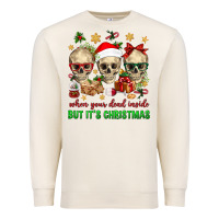 Sandshell When Your Dead Inside But It's Christmas Premium Sweatshirt - BundleAndBundleShop