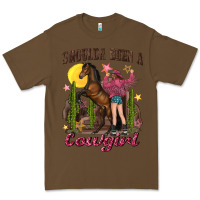 Cacao shoulda been a cowgirl bucking horse Premium Tee - texasbilliewilder