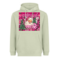 Matcha pink christmas vibes Heavyweight Hoodie - MaliasSmallBusiness