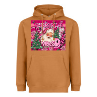 Meerkat pink christmas vibes Heavyweight Hoodie - MaliasSmallBusiness