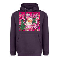 Plum pink christmas vibes Heavyweight Hoodie - MaliasSmallBusiness