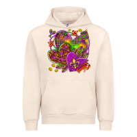 Sandshell Mardi Gras hearts Urban Hoodie - HowdyJamesFarm