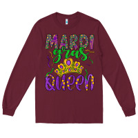 Burgundy mardi gras queen Long Sleeve Tee - Artiststas