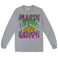 Heather Grey mardi gras queen Long Sleeve Tee - Artiststas