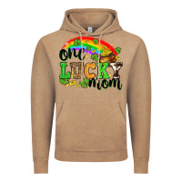 Vintage Coffee One lucky mom St. Patricks Day Vintage Hoodie - Neo Western
