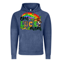 Vintage Denim One lucky mom St. Patricks Day Vintage Hoodie - Neo Western