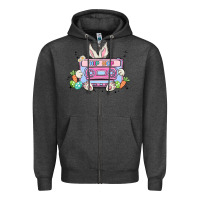 Charcoal Heather hip hop easter Zipper Hoodie - MaliasSmallBusiness