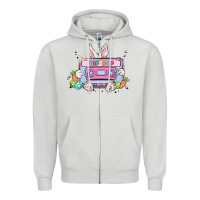 Dove Grey hip hop easter Zipper Hoodie - MaliasSmallBusiness