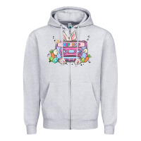 Heather Grey hip hop easter Zipper Hoodie - MaliasSmallBusiness