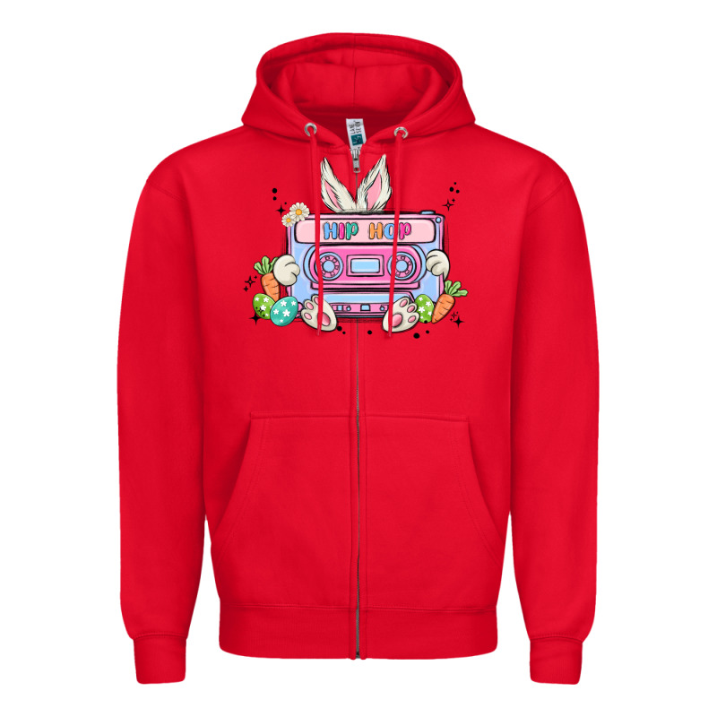 Hip Hop Easter Zipper Hoodie by MaliasSmallBusiness | Teevron