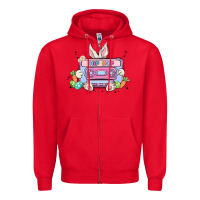 Red hip hop easter Zipper Hoodie - MaliasSmallBusiness