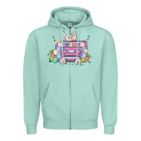 Seafoam hip hop easter Zipper Hoodie - MaliasSmallBusiness