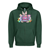 Sports Green hip hop easter Zipper Hoodie - MaliasSmallBusiness