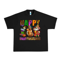 Black happy hallothanksmas Urban Heavy Tee - AdoDesignShop
